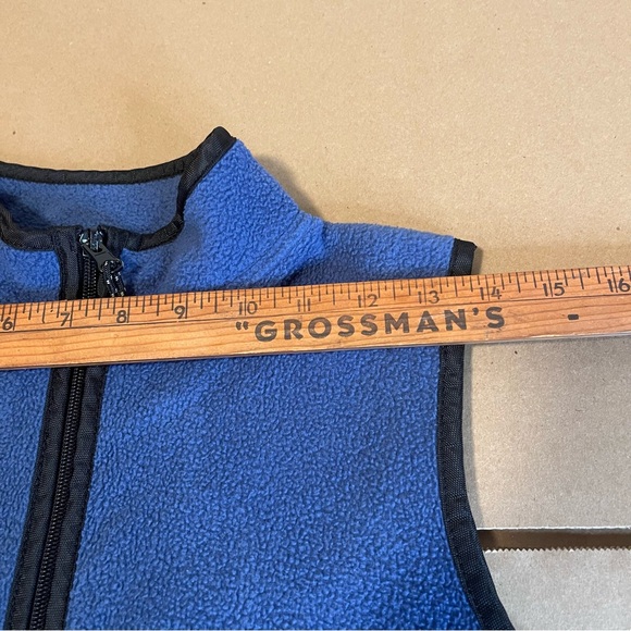 VTG Northern Getaway Children's Fleece Zip Up Vest With Pockets Blue Size Large - Picture 8 of 8
